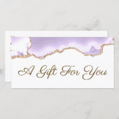 lavender paars agate gift (Voorkant / Achterkant)