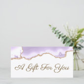 lavender paars agate gift (Staand voorkant)