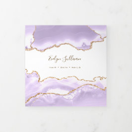 lavender paars Agate Trifold Brochure Drieluik Kaart
