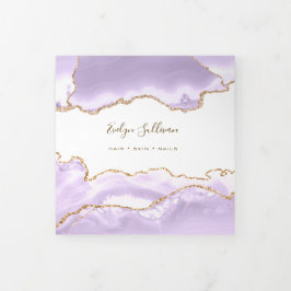 lavender paars Agate Trifold Brochure Drieluik Kaart