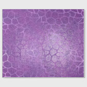 Lavender Paars Amethyst Plum Glam Giraffe Animal Cadeaupapier (Vlak)