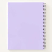 Lavender Paars Artist Sketchbook Script Name Notitieboek (Achterkant)