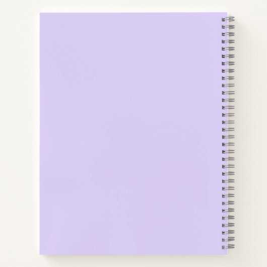 Lavender Paars Artist Sketchbook Script Name Notitieboek (Achterkant)