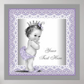  Lavender Paars Baby Girl Princess Poster (Voorkant)