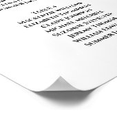 Lavender Paars Baby shower 6 Tafelplaatje Poster (Hoek)