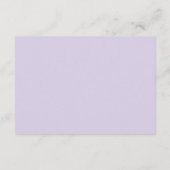 Lavender Paars Baby shower Book Request Informatiekaartje (Achterkant)