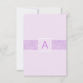 Lavender Paars Baby shower Hartelijk dank | FOTO Bedankkaart (Achterkant)