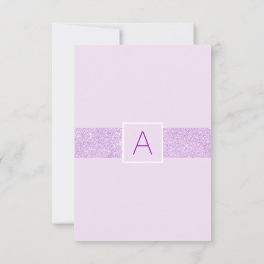 Lavender Paars Baby shower Hartelijk dank | FOTO Bedankkaart (Achterkant)