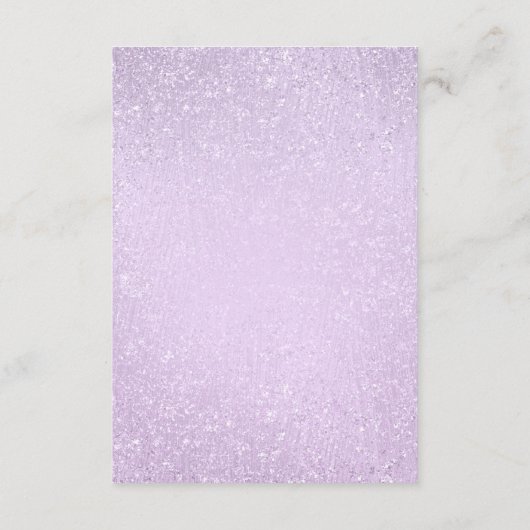 Lavender Paars Bat Mitzvah Guest Information Informatiekaartje (Achterkant)