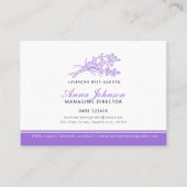 Lavender paars bedrijf foto aangepast landschap visitekaartje (Voorkant)