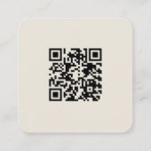 Lavender Paars Botanical Wreath QR Code Weddenscha Informatiekaartje (Achterkant)