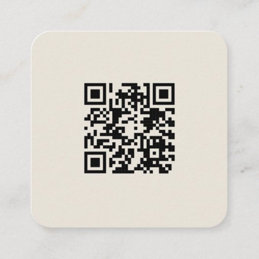 Lavender Paars Botanical Wreath QR Code Weddenscha Informatiekaartje (Achterkant)
