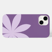 Lavender Paars Daisy Case-Mate iPhone Case (Achterkant (horizontaal))