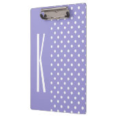 Lavender Paars- en White Polka Dots Klembord (Links)