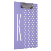 Lavender Paars- en White Polka Dots Klembord (Rechts)