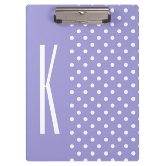 Lavender Paars- en White Polka Dots Klembord