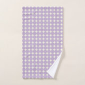  lavender Paars Geometrische Stippen Patroon Bad Handdoek (Handdoek)
