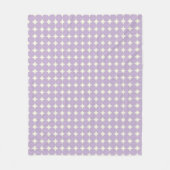  lavender Paars Geometrische Stippen Patroon Fleece Deken (Voorkant)