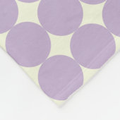  lavender Paars Geometrische Stippen Patroon Fleece Deken (Hoek)