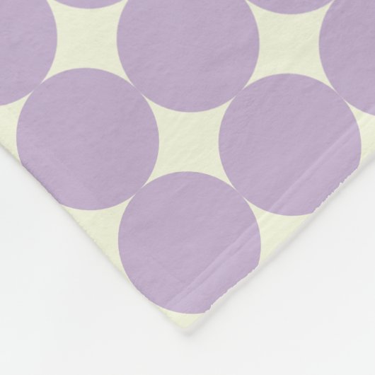  lavender Paars Geometrische Stippen Patroon Fleece Deken (Hoek)