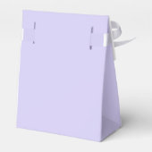 Lavender Paars Girly Script Monogram Name Modern Bedankdoosjes (Achterkant)