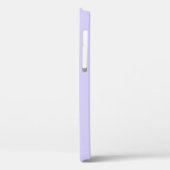 Lavender Paars Girly Script Monogram Name Modern Case-Mate iPhone Case (Achterkant / Links)