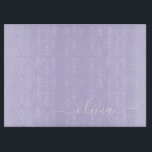Lavender Paars Modern Script Girly Monogram Naam Snijplank<br><div class="desc">Lavender Paars Simple Script Monogram Name Cutting Board. Dit maakt het perfecte afstuderen,  de verjaardag,  de bruiloft,  het vrijgezellenfeest,  de verjaardag,  het baby shower of het bachelorette feest cadeau voor iemand die van glam luxe en chic stijlen houdt.</div>