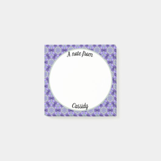 Lavender Paars Pattered Post-it® Notes (Voorkant)