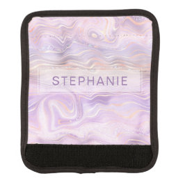 Lavender Paars Personalized Marble Strata Handvat Beschermer