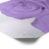 Lavender Paars Roos 6 Tafel Wisselend Schema Poster (Hoek)