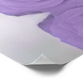 Lavender Paars Roos Alfabetische Zitschaart Poster (Hoek)