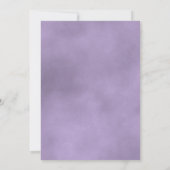 Lavender Paars Roos Chic Wedding Rehearsal Dinner Kaart (Achterkant)