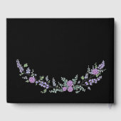 Lavender Paars Roos en Eucalyptus Gastenboek (Achterkant)