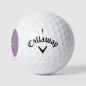 Lavender Paars Script Monogram Naam Dames Golfballen (Logo)