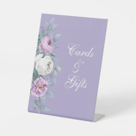 Lavender Paars Wedding Pedestal Sign Reclamebord Met Voetstuk