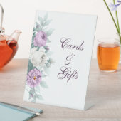 Lavender Paars Wedding Pedestal Sign Reclamebord Met Voetstuk (Insitu)