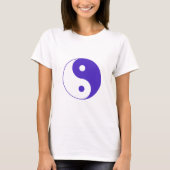 Lavender Paars Yin-Yang T-shirt (Voorkant)
