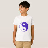 Lavender Paars Yin-Yang T-shirt (Voorkant volledig)