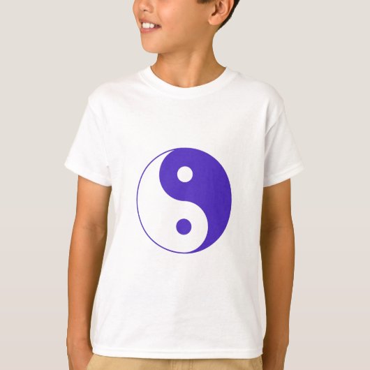 Lavender Paars Yin-Yang T-shirt (Voorkant)
