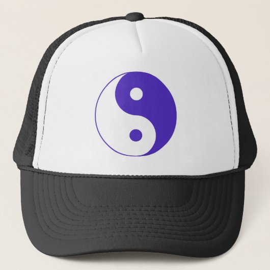 Lavender Paars Yin-Yang Trucker Pet (Voorkant)