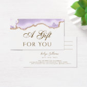 lavender paarse Agate Cadekaart Visitekaartje (Bureau)