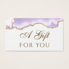 lavender paarse Agate Cadekaart Visitekaartje