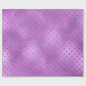 Lavender Paarse Amethyst Plum Glam Glitter Stippen Cadeaupapier (Vlak)