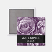 LAVENDER PAARSE bruiloft Rozen magneet bruid bruid (Voorkant / Achterkant)