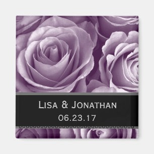 LAVENDER PAARSE bruiloft Rozen magneet bruid bruid