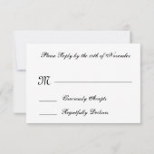Lavender Paarse Custom RSVP Damask Wedding V044 Kaartje (Achterkant)