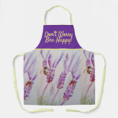 Lavender Paarse Floral Art maakt het niet uit of i Schort (Voorkant)