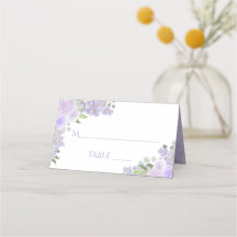 Lavender Paarse Floral Elegant Wedding Write-In