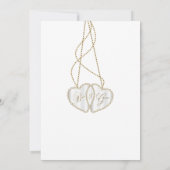 Lavender Paarse Floral Wedding Invitation Kaart (Achterkant)