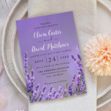 Lavender Paarse Florals Weddenschap